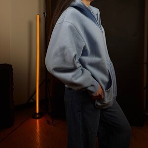 **SOLD** TNA Blue Cozy AF Fleece zip up hoodie